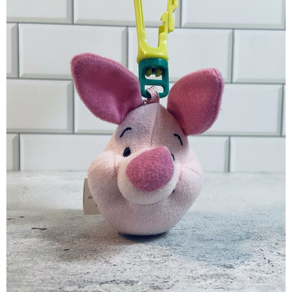 Vintage 1999 Disney Winnie the Pooh’s Piglet McDonald’s Toy Plush Backpack Clip